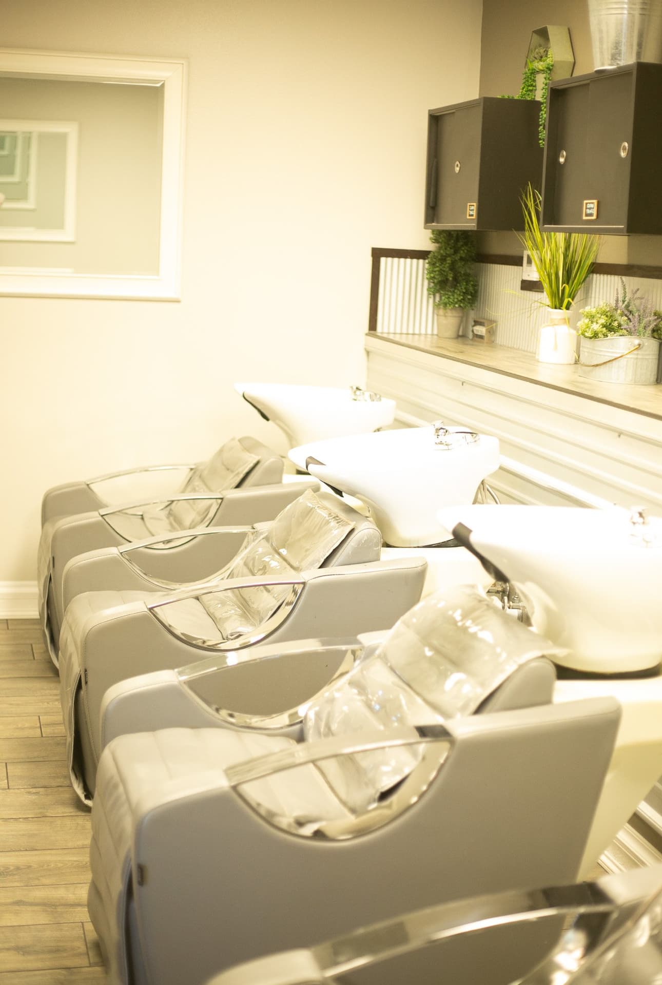 Wildomar wash stations with plants